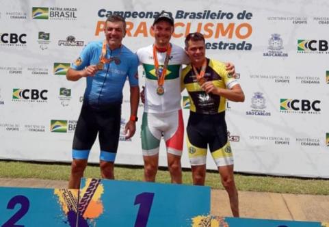 Luis Steffens  destaque no Campeonato Brasileiro de Paraciclismo 2019