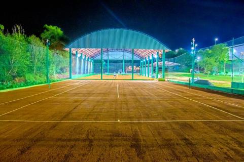 Chcara Berckembrock conclui sua primeira quadra coberta