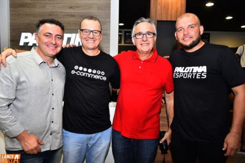 Fernando, Adir, Celso e Marcio reinaugurao Palotina Esportes