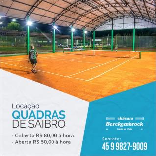 Chcara Berckembrock conclui sua primeira quadra coberta