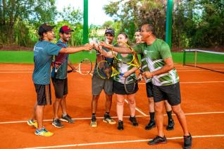 Chcara Berckembrock conclui sua primeira quadra coberta