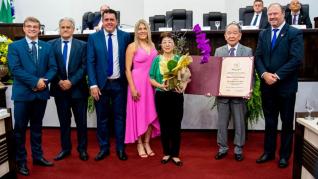 Joaquim Iwasaki recebe o Ttulo de Cidado Honorrio de Toledo