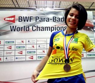 ​Cintya Oliveira  convocada para seu terceiro Mundial de Parabadminton 