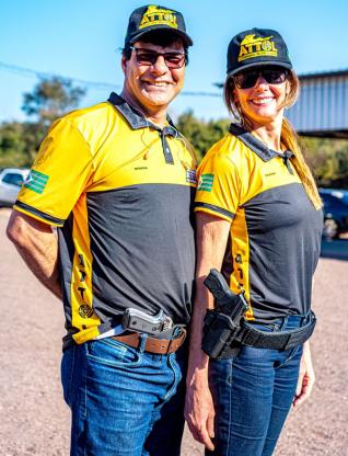 CASAL ATIRADOR ESPORTIVO - Celimar e Gerson treinam na sede esportiva da ATTOL