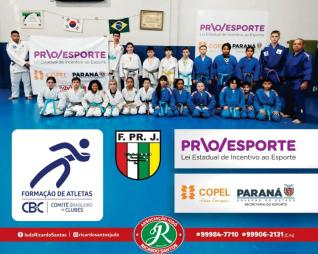 Atletas da Associao de jud Ricardo Santos/Copel Pro esporte/CBC disputam Estadual