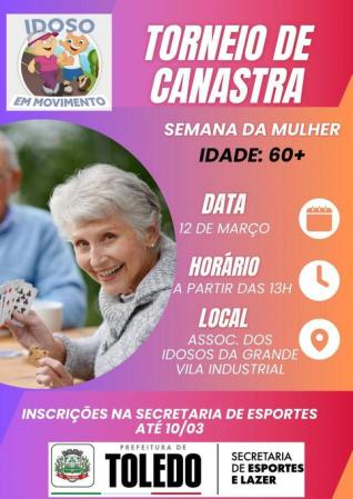 Secretaria de Esportes realiza torneio de canastra na semana da mulher