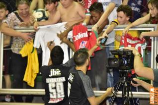 Falco, o Rei do Futsal, promoveu jogo festivo no Alcides Pan