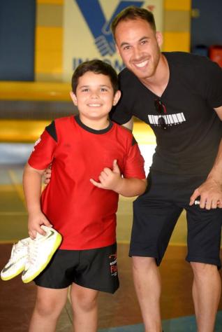 ANDR LUIZ VISITA ESCOLINHA DE FUTSAL DO INCOMAR