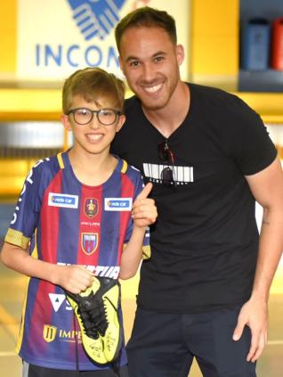 ANDR LUIZ VISITA ESCOLINHA DE FUTSAL DO INCOMAR