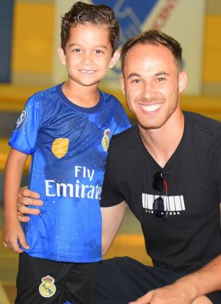 ANDR LUIZ VISITA ESCOLINHA DE FUTSAL DO INCOMAR