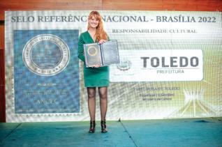Toledo  homenageada com Certificado de Responsabilidade Cultural