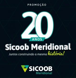 Sicoob Meridional completa 20 anos de histria e lana campanha com distribuio de 800 mil em prmios
