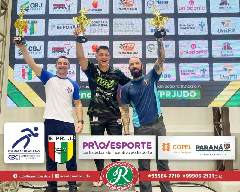 Associao de Jud Ricardo Santos  campe por Equipes no Paranaense Marrom e Preta