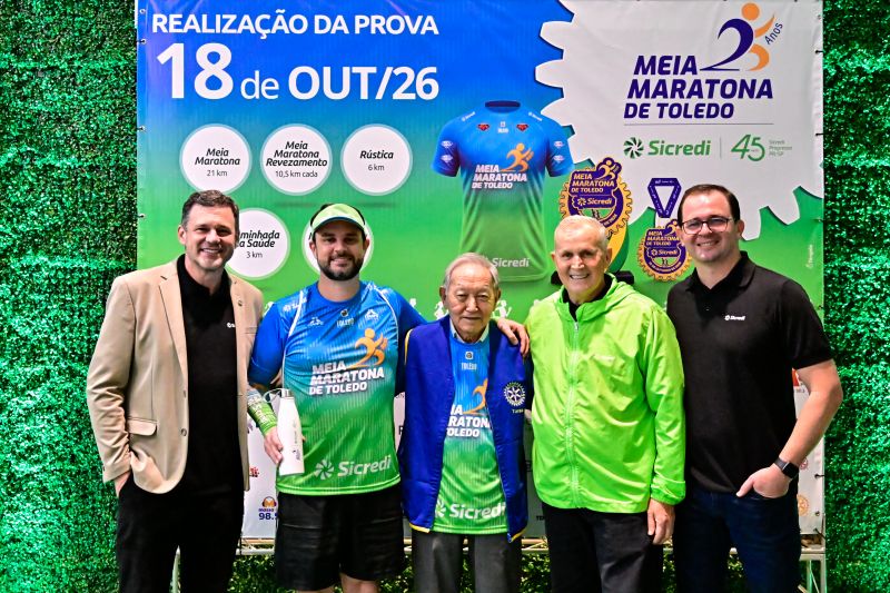 Lan�amento oficial da 25� Meia Maratona de Toledo � Sicredi re�ne autoridades, parceiros e apresenta novidades para edi��o comemorativa