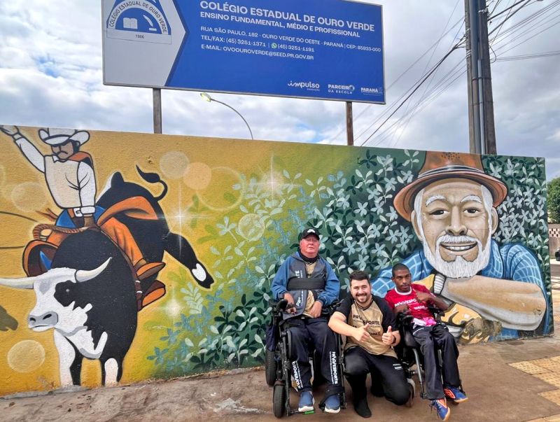 Palestra e viv�ncia de bocha paral�mpica re�nem cerca de 200 estudantes em Ouro Verde