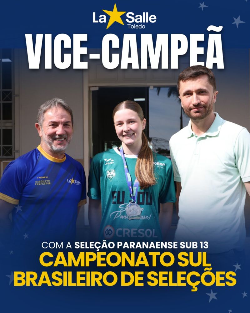 Lav�nia participou do Campeonato Sul-brasileiro de Sele��es Sub 13
