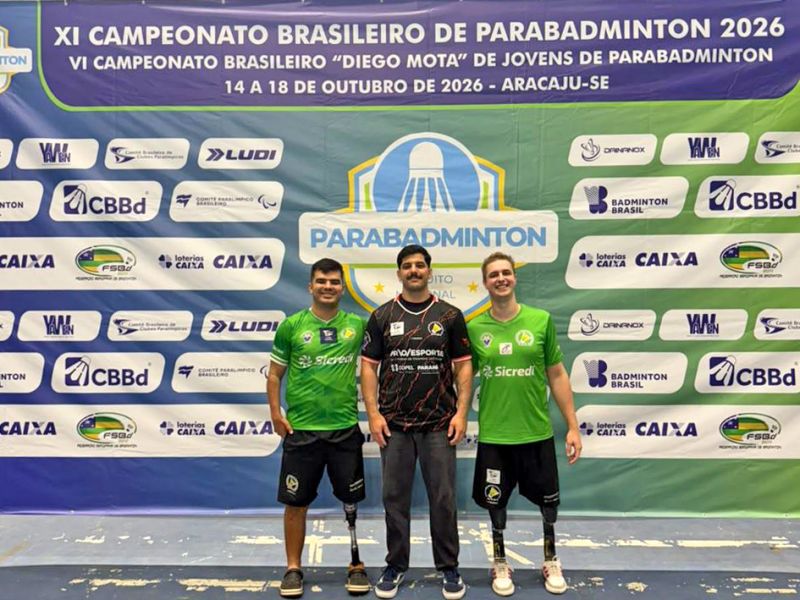 Atletas da AABT representam Toledo no Campeonato Brasileiro de Parabadminton 2026
